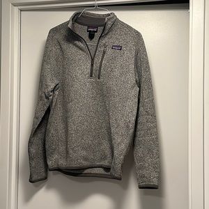 Patagonia Better Sweater Quarter Zip Fleece - Size M - Stonewash